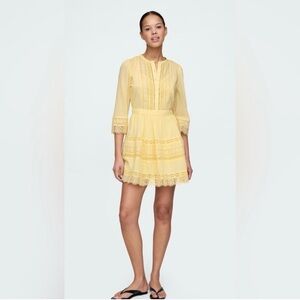 GAP Yellow Lace Mini Dress